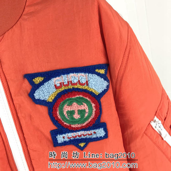 GUCCI古馳 18秋冬新款 專櫃同步 貼標繡花飛行員 夾克棉服外套 ydi1336